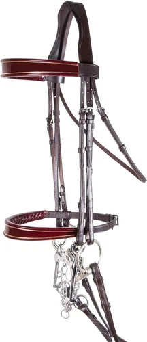 Joseph Sterling Kiesner Comfort Show Bridle para caballos | Diseñada por Professional Trainer | Corona Comfort Plus para facilidad | Bandas y