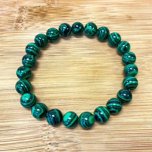 Miniatura 245 de Gem Avenue Handmade Round Bead Stretch Bracelet Unisex Natural Stone Beaded Jewelry for Men & Women, Elastic Wristband for Daily Wear