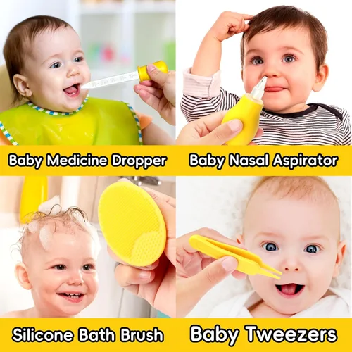 Miniatura 5 de Kit de cuidado de la salud y aseo del bebé, juego portátil de cuidado de seguridad para bebés, kit esencial para bebé para recién nacido