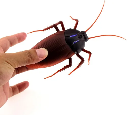 Miniatura 6 de Tipmant Coche de Control Remoto RC Cucaracha Vehículo Animal Juguetes Electrónicos Insecto Realista Insecto con Ojos Luminosos Mascota Gato Regalo