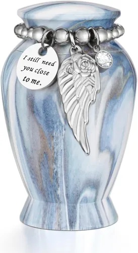 Miniatura 42 de Dletay Urnas pequeñas para cenizas humanas, recuerdo de 2.85 pulgadas, mini urna de cremación conmemorativa para mujeres y hombres, urnas funerarias