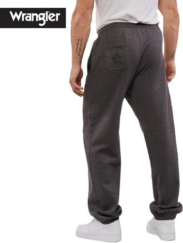 Miniatura 2 de Wrangler Pantalones deportivos para hombre - Pantalones deportivos de forro polar para hombre, tallas extendidas (M-6X), carbón jaspeado, Gris