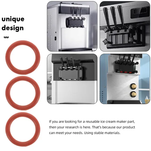 Miniatura 6 de BESTOYARD 10 juntas tóricas de silicona para máquina de bebidas para máquina de helados, kit de juntas para evitar fugas y accesorios de mezcla