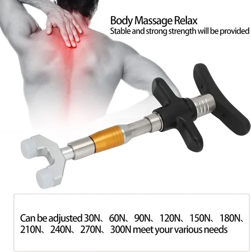 Miniatura 4 de HURRISE Herramienta manual de corrección de ajuste quiropráctico para masaje de espalda de columna vertebral, ajustador de herramienta de ajuste