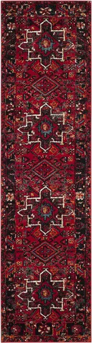 Miniatura 2 de SAFAVIEH Vintage Hamadan Collection VTH211A - Alfombra de pasillo estilo oriental tradicional persa que no desprende pelusa, 2.3 x 8 pies, diseño