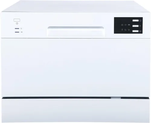 SPT SD-2225DW Lavavajillas de encimera con arranque retardado y LED, blanco, blanco