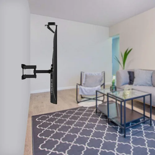 Miniatura 8 de Mount-It! Estante superior de TV para TV montado en la pared, estante superior de TV ajustable sin taladrar para caja de cable y dispositivos