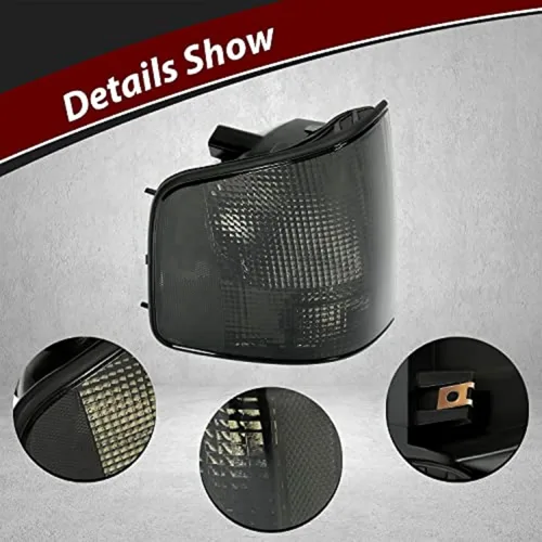 Miniatura 5 de Luces traseras HECASA sin bombillas compatibles con Chevrolet S10 1994-2004 1996-2000 Isuzu Hombre 1994-2004 GMC Sonoma Reemplazo para 5978196 Lente
