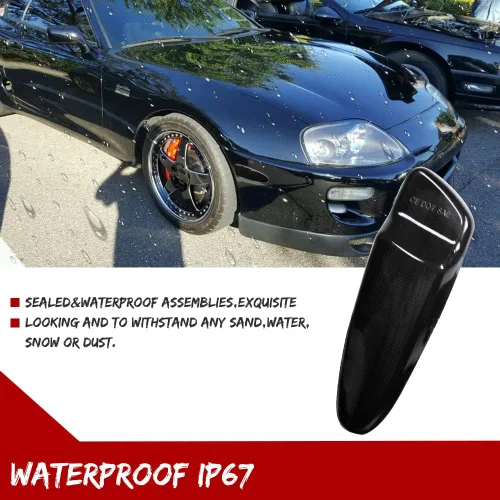 Miniatura 4 de Lente ahumada, luz de marcador lateral frontal, carcasa de la lámpara de guardabarros compatible con Toyota SUPRA MK.4 1997 1998 y Toyota Celica