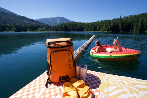 Miniatura 7 de SPARTER - Mochila enfriadora aislada a prueba de fugas para 33/49 latas, bolsa térmica con 2 compartimentos aislados, mochila de playa, viaje
