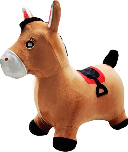 Miniatura 6 de LEXiBOOK Caballo de salto inflable, bomba manual incluida, plástico seguro y duradero, azul, BG050