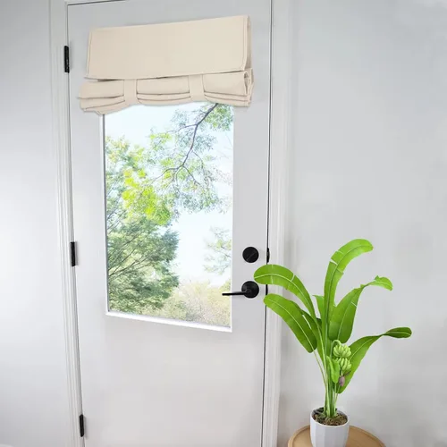 Miniatura 58 de WdFour Cortinas de puerta francesa con tacto sedoso, aislamiento térmico, reducción de ruido, cortinas opacas para puerta de vidrio y oficina