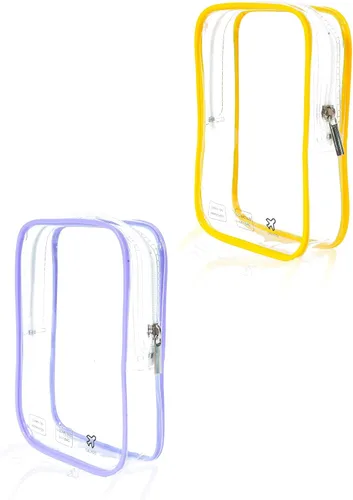 Miniatura 11 de 2 cubos de embalaje de 1 cuarto de galón, bolsa de viaje aprobada por la TSA, bolsa pequeña transparente, bolsa de viaje internacional