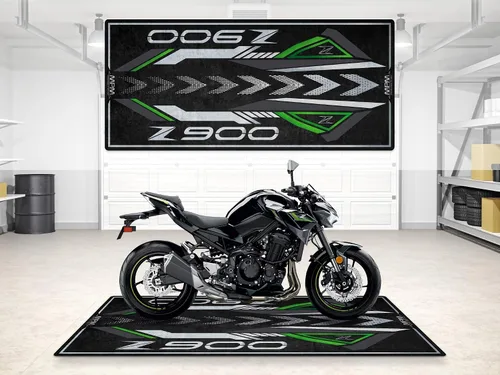 Miniatura 8 de Alfombra de estacionamiento para modelos de motocicleta desnuda serie Z900, tapete antideslizante para garaje y sala de exposición