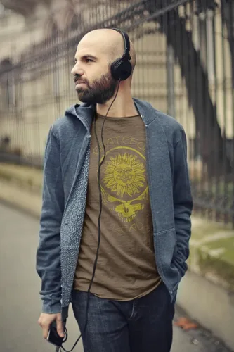 Miniatura 2 de Ripple Junction Grateful Dead - Camiseta de manga corta para hombre, con licencia oficial de Steal Your Face Distressed Smiling Sun Stealie