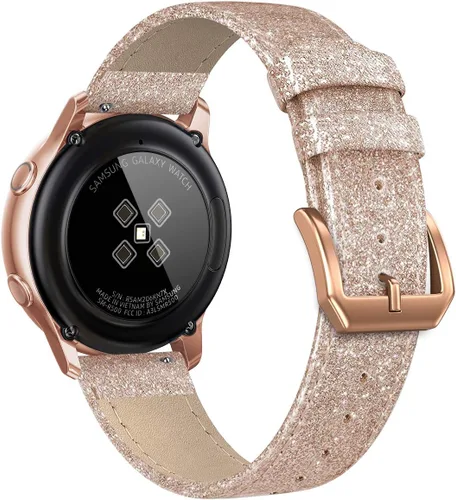 Miniatura 2 de Correa de piel compatible con Samsung Galaxy Watch 3 de 41 mm / Galaxy Watch Active de 40 mm / Active 2 44mm / Galaxy Watch de 42 mm, 20 mm de piel