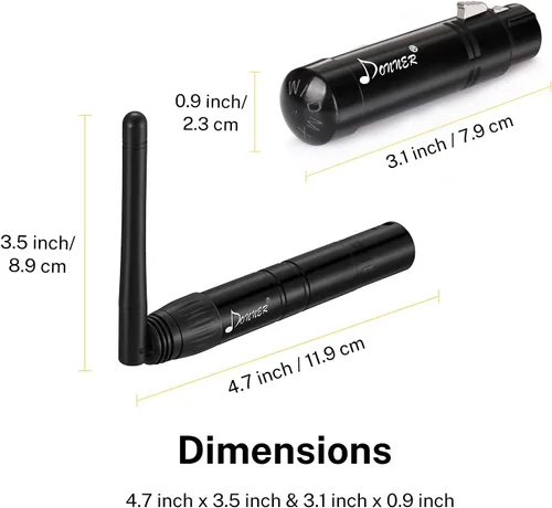 Miniatura 5 de Donner DMX512 Controlador inalámbrico Dfi DJ 2.4G DMX inalámbrico 7 receptores versión corta con cúpula de luz y 1 transmisor control de iluminación