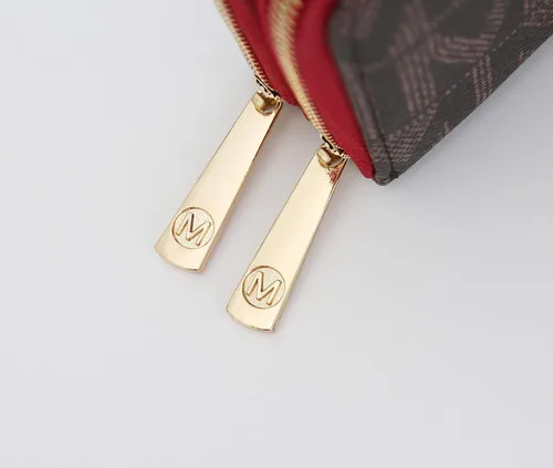 Miniatura 23 de MKF Collection Mia K - Cartera de pulsera para mujer, pequeña cartera de cuero vegano para tarjetas de crédito con cremallera y bolsillo