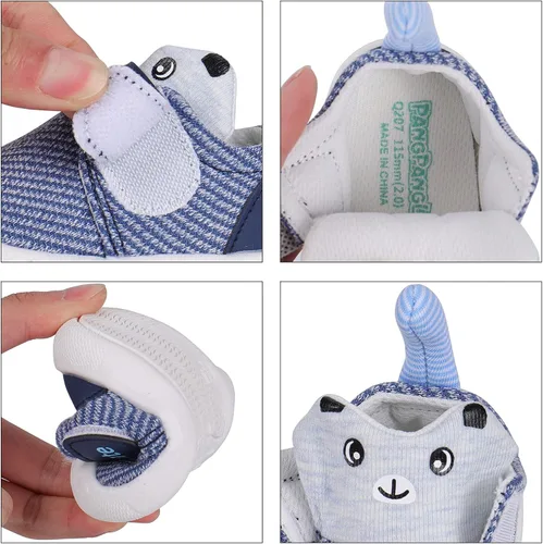 Miniatura 3 de Zapatos de bebé para niño y niña, zapatos de malla transpirable para caminar, suela de goma antideslizante, zapatos de cuna para primeros pasos