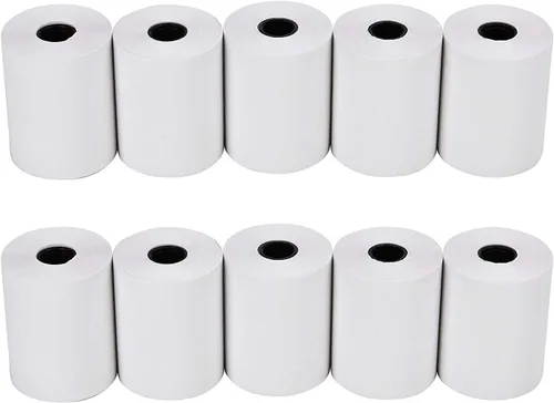 Miniatura 2 de Solar-Power Papel térmico de 3 1/8, 10 rollos para caja registradora POS, rollo de papel de recibo de 1 capa (3-1/8 pulgadas x 230 pies)