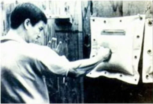 Miniatura 6 de Wing Chun Kung Fu Bolsa de pared de lona de cuero Kick Boxing Striking Punch Bag Artes marciales Equipo de entrenamiento de boxeo Beige