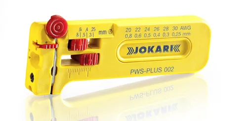 Jokari 40025 PWS-Plus 002 Herramienta de pelado de mini-precisión ajustable para pelado de cables, 30-20 AWG (0.010-0.031 in)