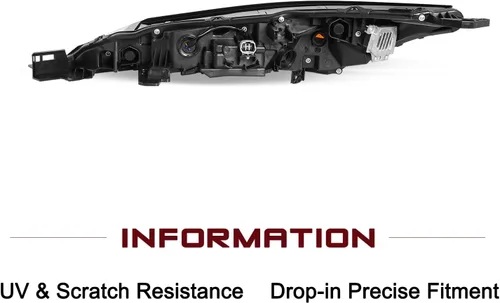 Miniatura 3 de JSBOYAT Repuesto superior de faros delanteros DRL para Nissan Rogue S, SL, SV 2021 2022 2023, estilo OE para el lado del conductor y del pasajero