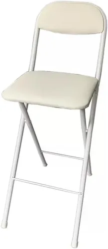 Miniatura 9 de Taburetes de bar plegables – Sillas plegables portátiles con asientos acolchados – Silla plegable alta para bar, oficina y más – Fácil de almacenar