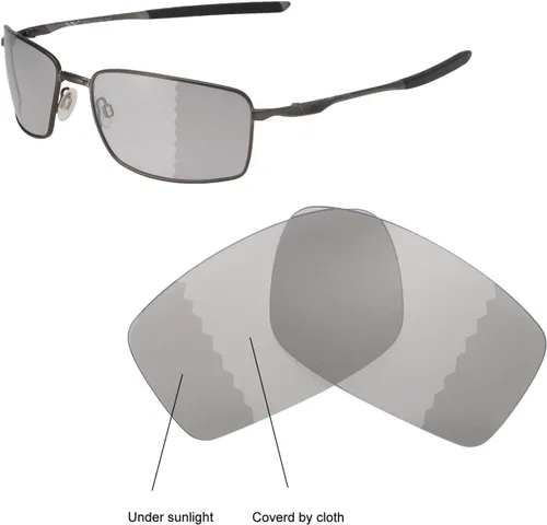 Miniatura 4 de Walleva Lentes de repuesto para gafas de sol Oakley Square Wire II (serie OO4075), múltiples opciones disponibles