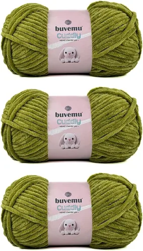 Miniatura 85 de Hilo de felpilla de terciopelo, súper suave y esponjoso, para tejer, hacer manualidades, color amigurumi, duradero para el desprendimiento, 3.53