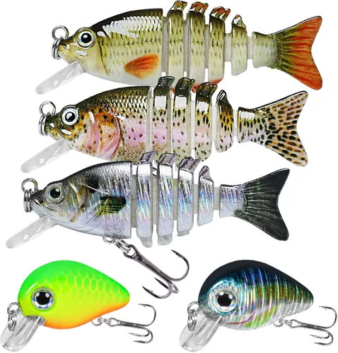 Miniatura 25 de TRUSCEND Swimmax - Señuelos de pesca fáciles de atrapar con ganchos BKK, ondulación, vibración, traqueteo y gorgoteo para más mordeduras, cebos