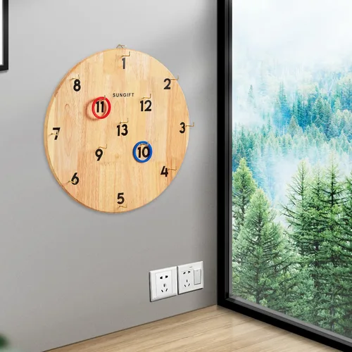 Miniatura 8 de Juego de lanzamiento de gancho y anillo SUNGIFT para adultos y niños - Juegos de lanzamiento de anillos de Hooky en el patio - Juego de pared