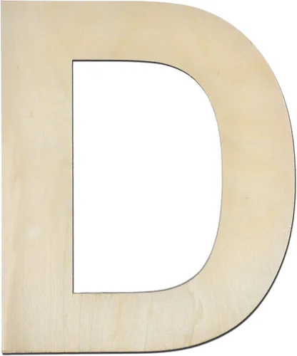 Miniatura 9 de Letra M de madera de 12 pulgadas de grosor, letra de madera grande sin terminar de 1/4 de pulgada de grosor para decoración de pared del hogar
