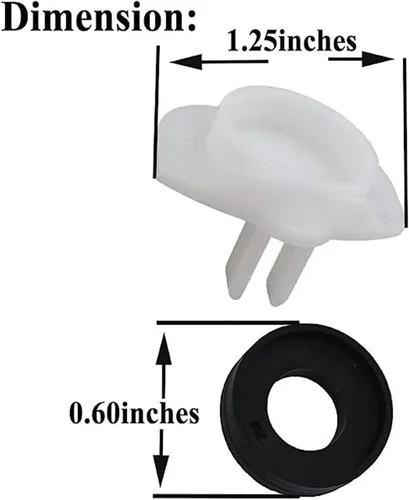 Miniatura 2 de 10 piezas 101237 OEM para sello de taza Moen y puerta desviadora para accesorio de plomería o grifo, pieza de repuesto de boquilla de bañera 3800