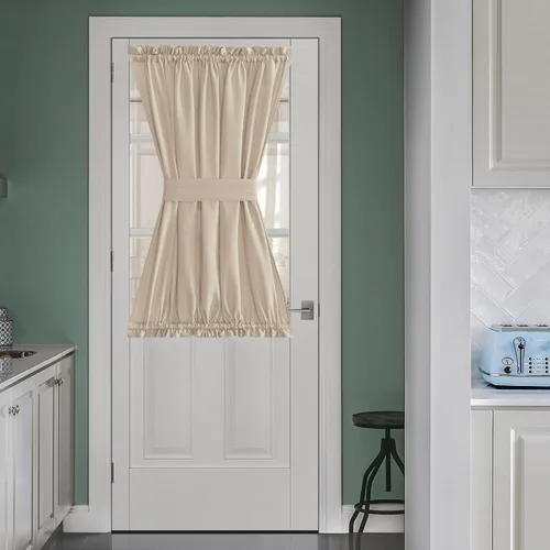Miniatura 59 de NICETOWN - Cortinas transparentes para puerta de ventana, tratamiento de ventana lateral para puertas estrechas de vidrio/cocina/puerta delantera