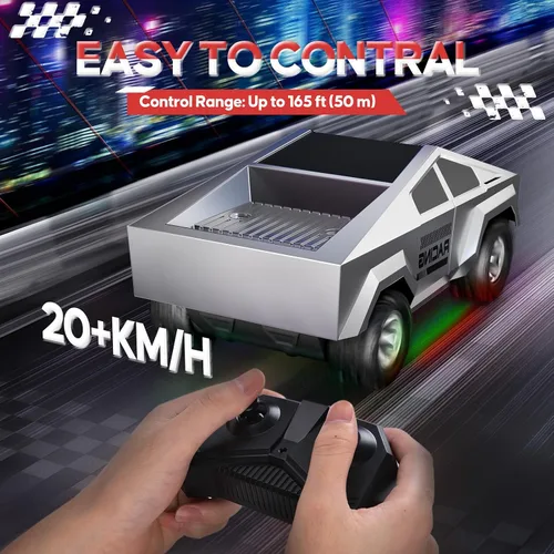 Miniatura 3 de 1:24 Coche RC Juguetes, Camión RC Todo Terreno de Alta Velocidad 2WD con Luz y Espacio de Carga, Vehículos Todo Terreno de 2.4GHz Control Remoto