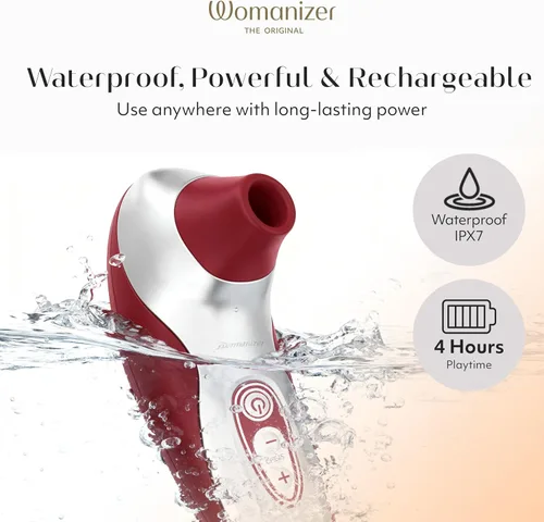 Miniatura 5 de Womanizer Pro40 - Potenciador del placer sensual. Rojo