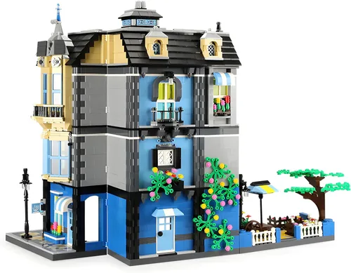 Miniatura 7 de General Jim's Victorian Townhouse & Garden Coffee Shop - Juego de bloques de construcción, 2313 piezas, modelo modular de construcción de ciudad