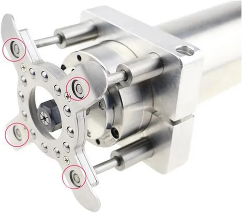 Miniatura 3 de Máquina de grabado Abrazadera automática de placa CNC Abrazadera de placa para motor de husillo grabador (2.559 in)
