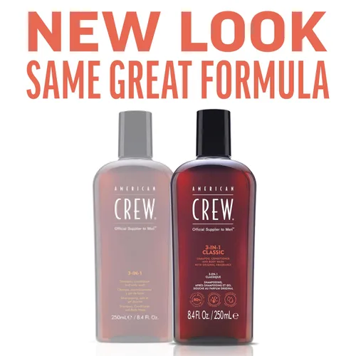 Miniatura 2 de American Crew Champú, acondicionador y gel de baño para hombres, 3 en 1, 3.3 onzas líquidas
