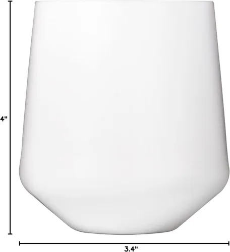 Miniatura 10 de Drinique Copas de vino irrompibles sin tallo, juego de 4, hechas en Estados Unidos, de plástico Tritan irrompible, de 12 onzas, reutilizables