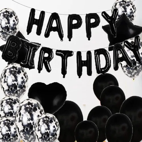 Miniatura 4 de Decoraciones de cumpleaños número 31, suministros de fiesta, globos negros del número 31, globos de aluminio de Mylar 31, decoración de globos