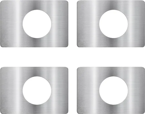 Miniatura 7 de Placa de Refuerzo de Perilla/Cerrojo de Seguridad de Puerta Negro Mate, Juego de Reparación y Cobertura de Fijación de Cerradura de Puerta, Refuerzo