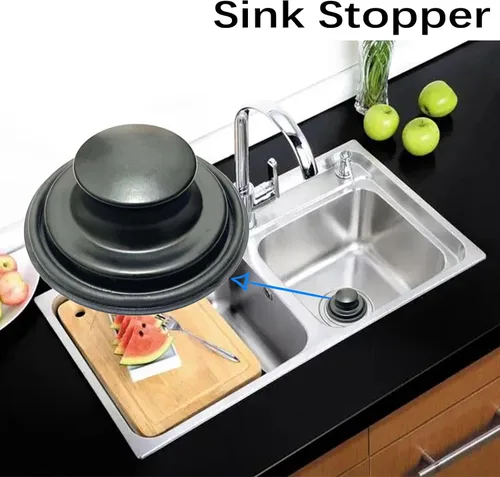 Miniatura 5 de Tapón de fregadero de cocina de 3.35 pulgadas para tapón de eliminación de basura, tapón de eliminación de basura inoxidable para drenaje de cocina