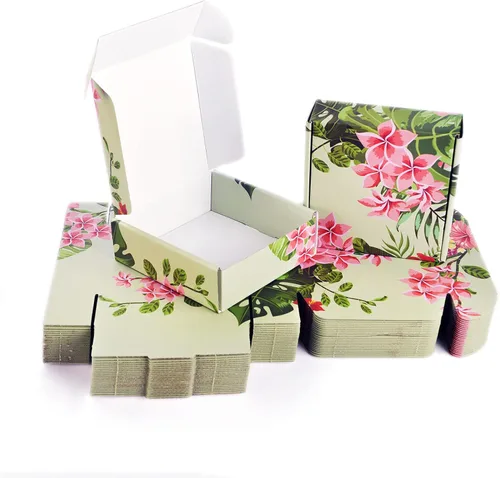 Miniatura 8 de Bow - Cajas de envío rosadas, paquete de 25, cajas de regalo de 4 x 4 x 2 pulgadas, cajas de envío pequeñas de cartón corrugado para pequeñas