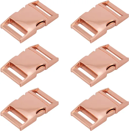 Miniatura 9 de Pulsera de paracaídas con hebillas de metal, mochila de repuesto de 1 pulgada, paquete de 6 hebillas de liberación lateral rápida de alta resistencia