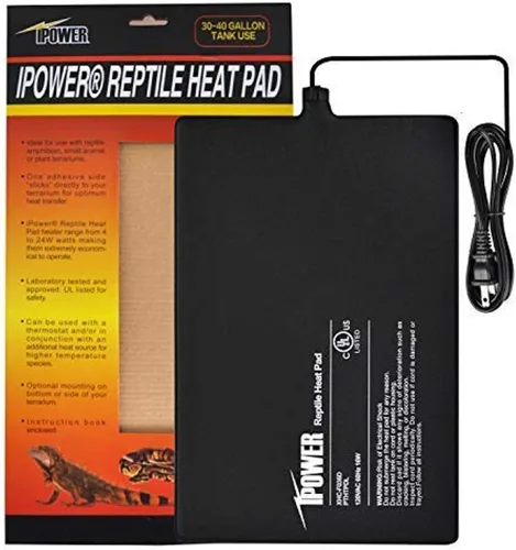 Miniatura 17 de iPower Almohadilla de calor para reptiles debajo del tanque, calentador de terrario para tortuga, lagarto, rana, serpiente, reptil y otros animales
