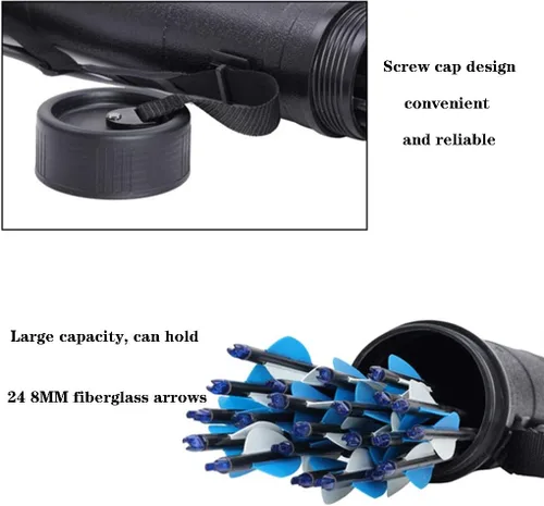 Miniatura 5 de Arrow Holder Archery Back Arrow Carcaj, Arco portátil y Arrow Carcaj, almacenamiento de flechas retráctil y portátil, diagonalmente a través de un
