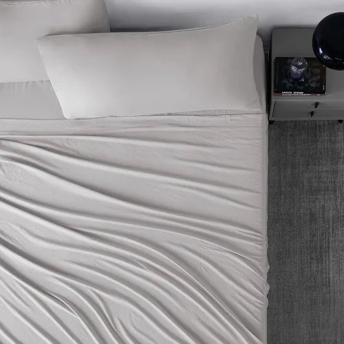 Miniatura 3 de Byourbed Snorze® Cloud - Juego de sábanas Coma Inducer® Peach Soft Microfiber - Twin XL en gris glaciar