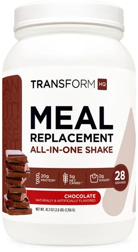 Miniatura 11 de TransformHQ Batido en polvo de reemplazo de comidas, 7 porciones (crema de naranja), sin gluten, sin OMG